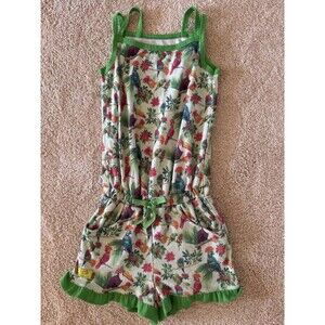 American Girl Doll LEA'S tropical Romper pjs PAJAMAS for GIRLS Size S (7/8)